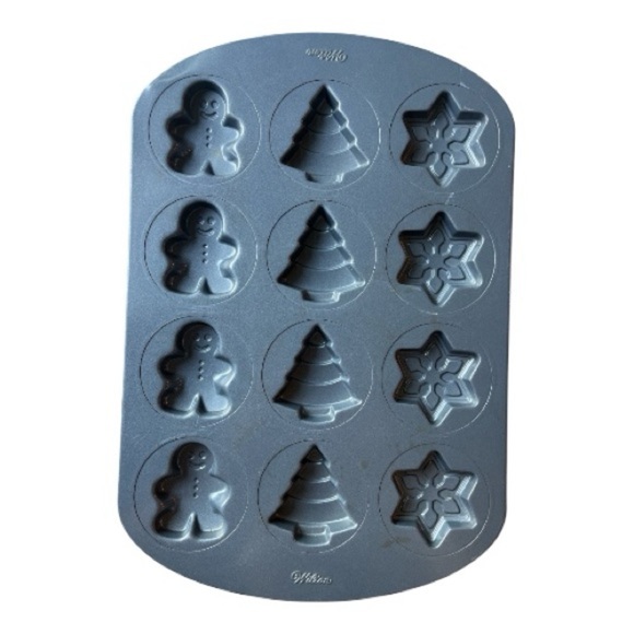 Wilton Other - Wilton Festive Gray Cookie Mold Pan